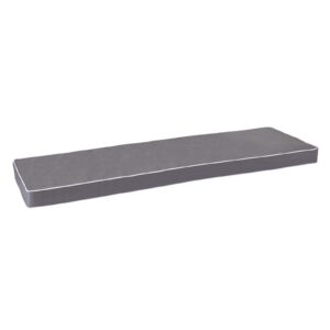 Alfresia 3 Seater Garden Bench Cushion | 100% Polyester Shell with 8cm Foam Filling | Quality Guaranteed in a Choice of Colours (Grey)