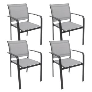 Garden Dining Chairs Set of 4