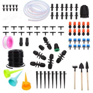 DOITOOL Micro Drip Irrigation Kit Misting Nozzles Garden Irrigation System Misting Nozzle Automatic Irrigation Watering Equipment For Patio Lawn Garden Greenhouse