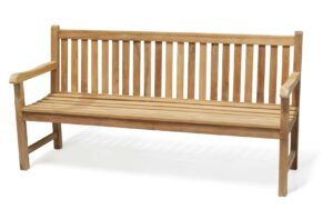 York 4 Seater Garden Bench - 6ft Garden Bench - Jati Brand
