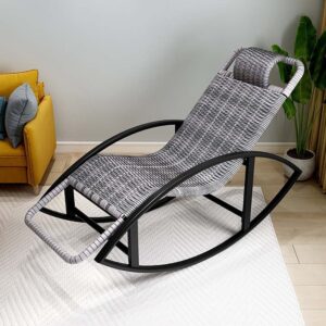 HQHM S-shaped Rocking Chair Relaxing Chair