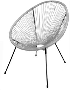 Light Grey String Chair Cabana Chair Moon Chair Garden Egg Chai