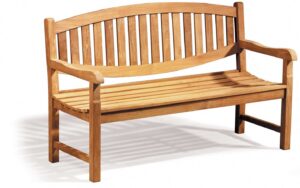 Kennington Oval Teak Garden Outdoor Bench 1.5m (5ft) - Jati Brand