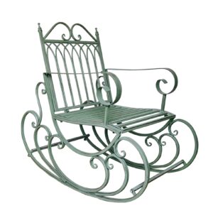 Terrace rocking chair garden wrought iron metal furniture