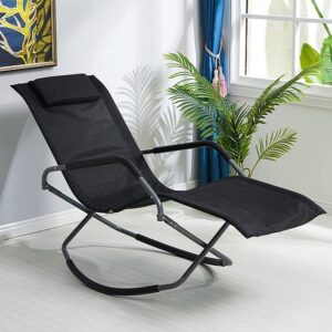 EROOLU Outdoor Rocking Lounge Chair
