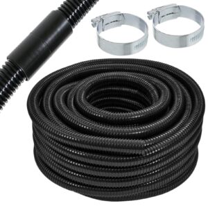 SPARES2GO 5 Metre Pond Hose Corrugated Flexible Garden Marine Tube (5m