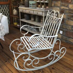 Terrace rocking chair garden wrought iron metal furniture