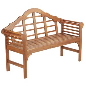 Thompson & Morgan Lutyens Bench Solid Acacia Hardwood Pre Treated Garden Patio Furniture (Bench)