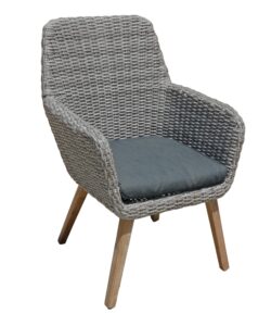 Garden Pleasure Rapallo Garden Chairs Set of 2 Grey