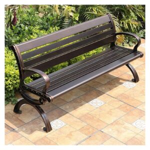 INTHEL Park Bench Patio Garden Bench Backyard Benches