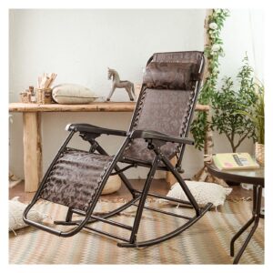 HAOTING Outdoor Recliner Outdoor Folding Rocking Chair