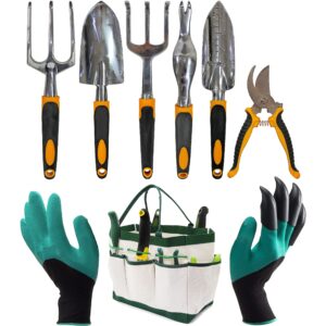 Garden Tools Set (UK COMPANY) Gardening Tools Garden Accessories Gardening Gifts For Women And Men 9 Piece Garden Se