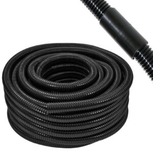 SPARES2GO 10 Metre Pond Hose Corrugated Flexible Garden Marine Tube (10m