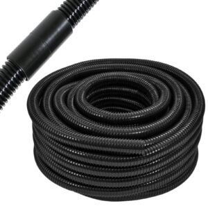 SPARES2GO 15 Metre Pond Hose Corrugated Flexible Garden Marine Tube (15m
