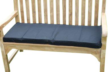 Garden Furniture Cushion- 2 Seater Garden Bench Cushion in Black