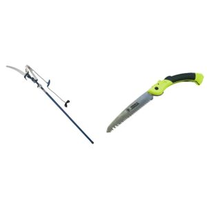 Spear and Jackson 4930FZ/03 Razorsharp Telescopic Tree Pruner & Kew Gardens Razorsharp 4960KEW Folding Pruning Saw