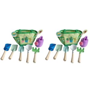 YARNOW 2sets Digging Random and Games Pot Gifts Sand Toys Can Beach Girls Garden Rake Planting with Trowel Tote Watering Toddler Toy Best Green Kids Gardening Interactive Tool