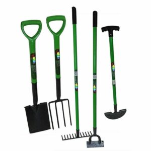 VTL® Ending Iron Tool Set Carbon Steel Heat Treated Rake Fork Hoe Spade Gardening