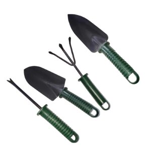 4pcs/set Mini Shovel Rake Spade Set Plants Bonsai Tools Garden DIY Hand Tools Miniature Planting Kit Gardening Supplies Plastic Guaranteed to significantly reduce digging efforts (Color : 4pcsset)