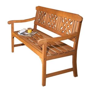 Robert Dyas 3 Seater Wooden Garden Fence Bench