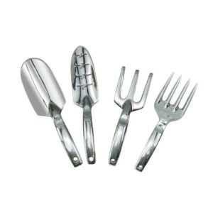 JSY Gardening tools 4 Pcs Stainless Stell Gardening Tools Starter Kit