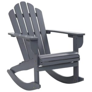 WODMB Outdoor Wood Rocking Chair Garden Armchair Patio Chaise for Indoor and Outdoor Furniture (Color : C