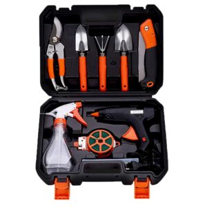 Handles Precision 10-piecesErgonomic Tools Garden Home Design Set Soft Tools & Home Improvement Dck684d2 (Orange