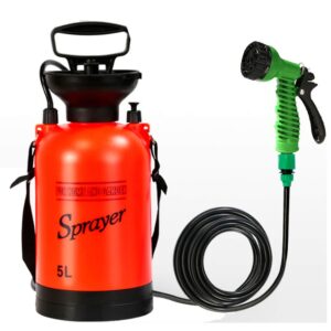 Multifunctional Mini Lawn Garden Sprayer Irrigation Watering Manual Pneumatic Sprayer Sprinkler Agricultural Equipment Car Washing(5L)
