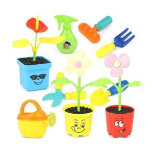 SSZZ 22PCS Kids Gardening Set Garden Watering Simulation Fun Toys Early Education Puzzle Planting Flowers Tool