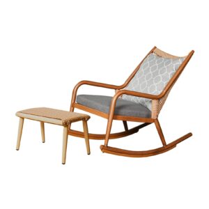 LUYIYI Outdoor Rocking Chair Recliner Indoor Balcony Leisure Lazy Sofa Chair