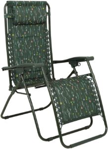 Yhmabc Reclining Garden Sun Lounger Chair – Adjustable Padded Head Cushion