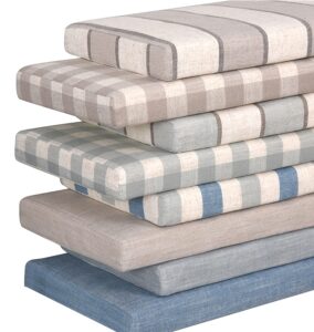Hruile Bench Cushions for Indoor Outdoor Furniture