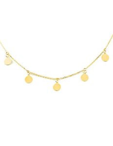 Women's & Children's Circles Pendant - Yellow Gold 9 Carat (375)
