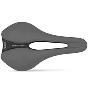 Selle Italia Model-X Green Comfort Plus Superflow Saddle: Grey/Black
