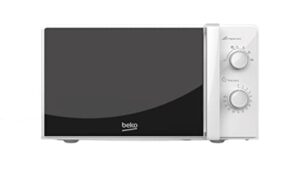 Beko Solo Microwave MOC20100WFB |White Design | 20L Capacity| 700W Power | Includes Auto-Defrost & 30 min Mechanical Time