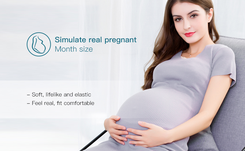 Pregnant Women Belly Prenatal Care Pregnant Clothing(M-Beige) Pregnant Women Belly