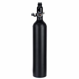 IORMAN 4500psi Paintball Tank (Empty Bottle) Aluminum Air Cylinder Bottle with Regulator for PCP Game (0.45L/27CI)