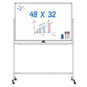 Mobile White Board 1200mm x 800mm