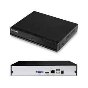 Seculink 16-Channel 4K NVR (1080p/3MP/4MP/5MP/8MP) Ultra HD Network Video Recorder Cloud P2P Remote Control (No Built-in WiFi)