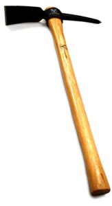 Staplefords Reinforced Steel Pick Axe Mattock with Shock Absorbing Hardwood Handle - 900mm length