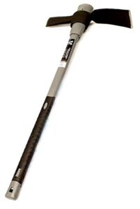 Staplefords Reinforced Steel Pick Axe Grubbing Cutter Mattock with Shock Absorbing Fibreglass Handle - 900mm length