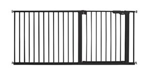 BabyDan Extra Wide/Hallway/Landing/Kitchen/Stair and Baby Pressure Fit Safety Gate 164.9-171.2cm Black