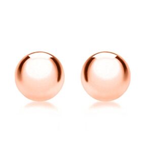 Carissima Gold Women's 9 ct Rose Gold 8 mm Ball Polished Stud Earrings