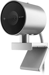 HP 950 4K Webcam with AI Face-Framing with 103 Degree Field-of-View for Streaming