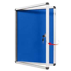 Swansea Classic Tamperproof Lockable Noticeboard Glass Display Case for Home Office School