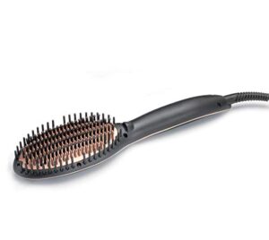 Diva Pro Styling Precious Metals Straight & Smooth Brush Rose Gold - Brush and Straightener combined PRO203