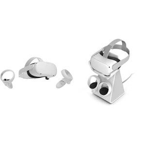 Meta Quest 2 — Advanced All-In-One Virtual Reality Headset — 128 GB + Dazed Oculus Quest 2 - Charge Dock V2