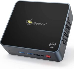 Beelink Mini PC Computer GK55 Windows 10 Pro Intel J4125 8GB DDR4 RAM 256GB SSD 4K@30Hz Dual HDMI 2.4G/5G WiFi