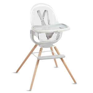 Munchkin 360° Cloud Baby High Chair with Clear Seat and 360° Swivel - White