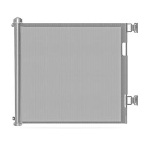 Retractable Baby Gate for Stairs Doorways - Wiscky Extra Wide Safety Kids Child Pets Puppy Cat Dog Gates 33" Tall